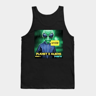 Funny Alien Cool Retro Sci Fi Meme Tank Top